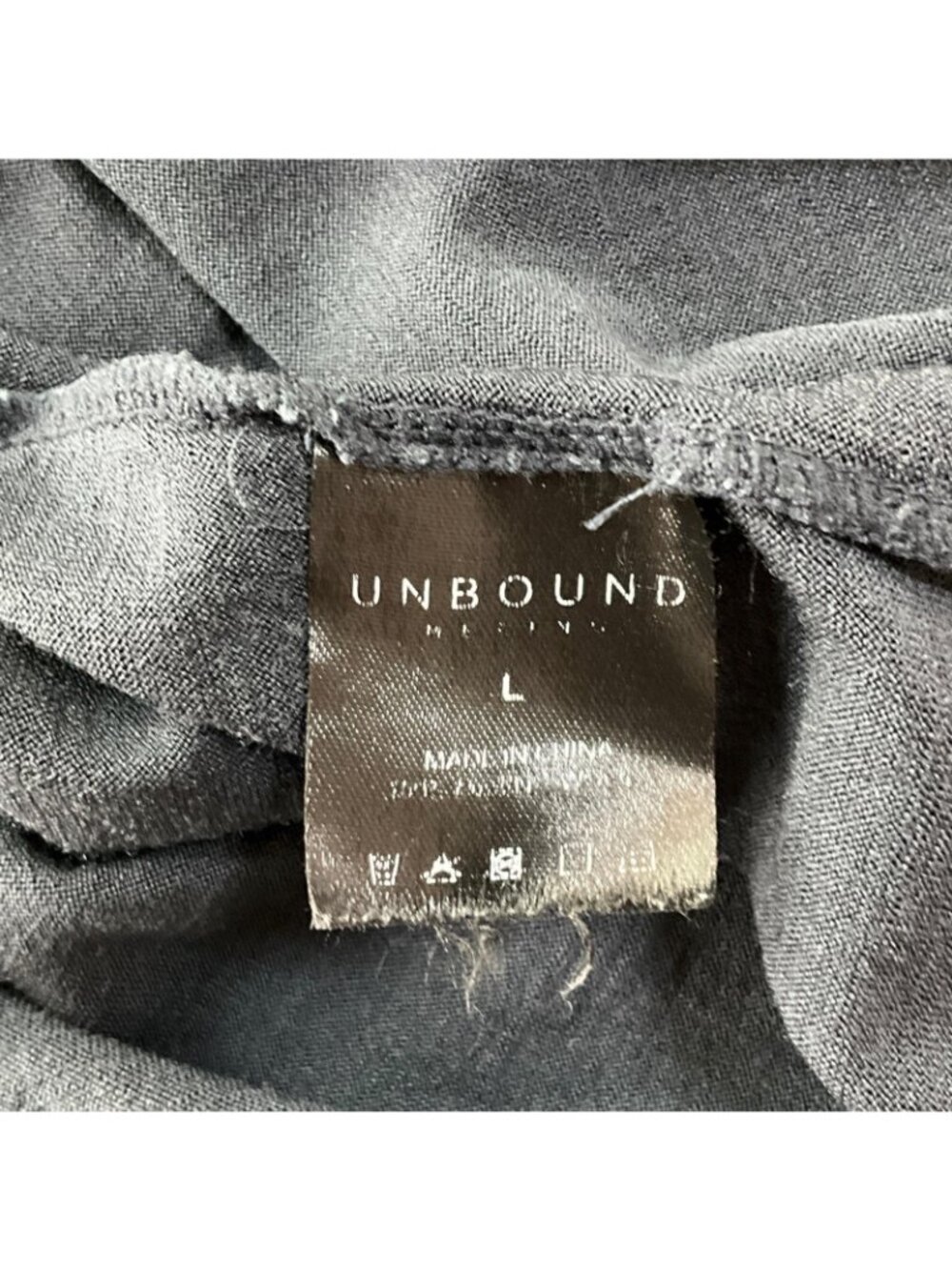 Unbound Merino Tee Shirt Mens Large Black 100% Merino Wool Crew Neck Tagless - Picture 5 of 10